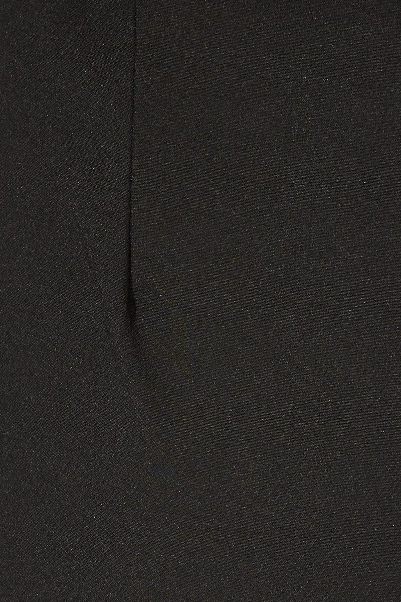 Black Wide Leg Pants High Rise