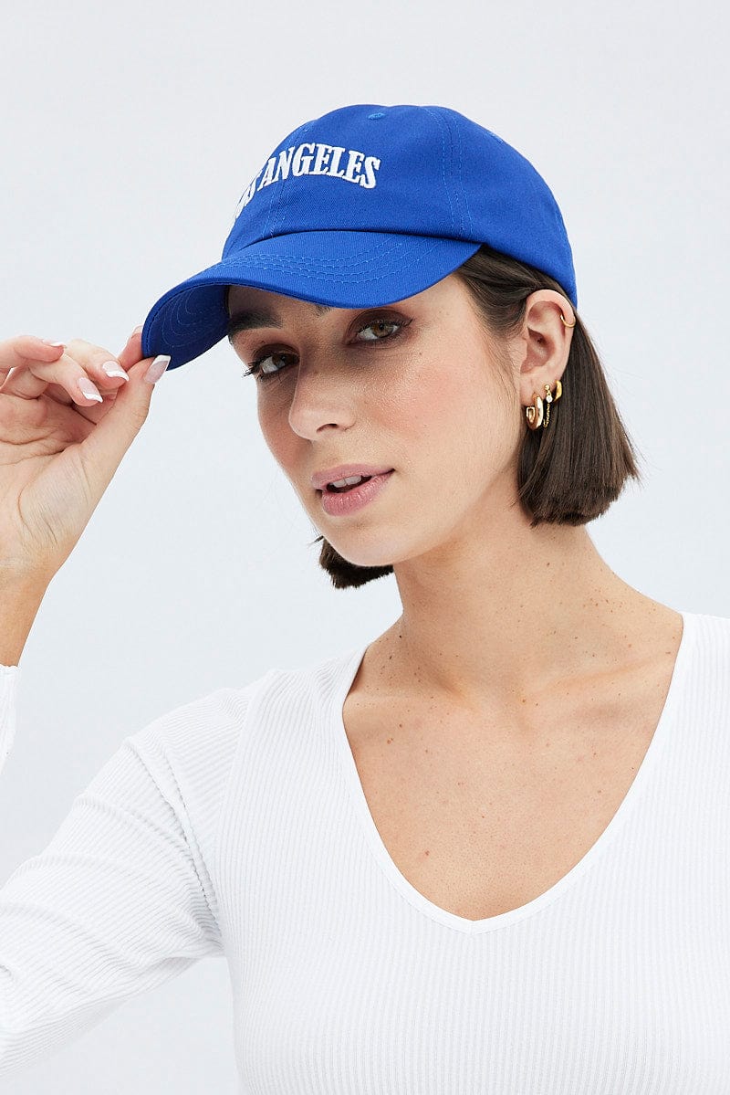 Blue Los Angeles Dad Cap