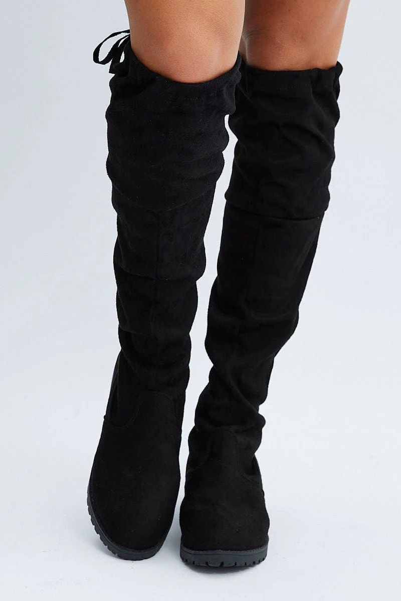 Black Over The Knee Boots