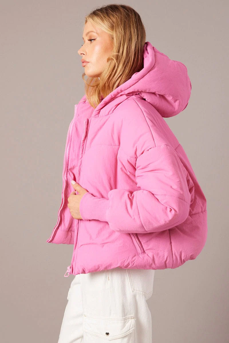 Pink Puffer with Long Sleeve