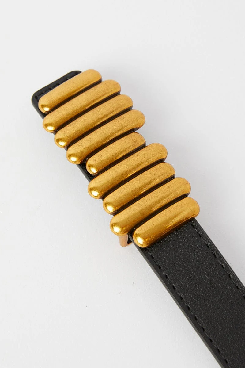 Black Buckle Belt