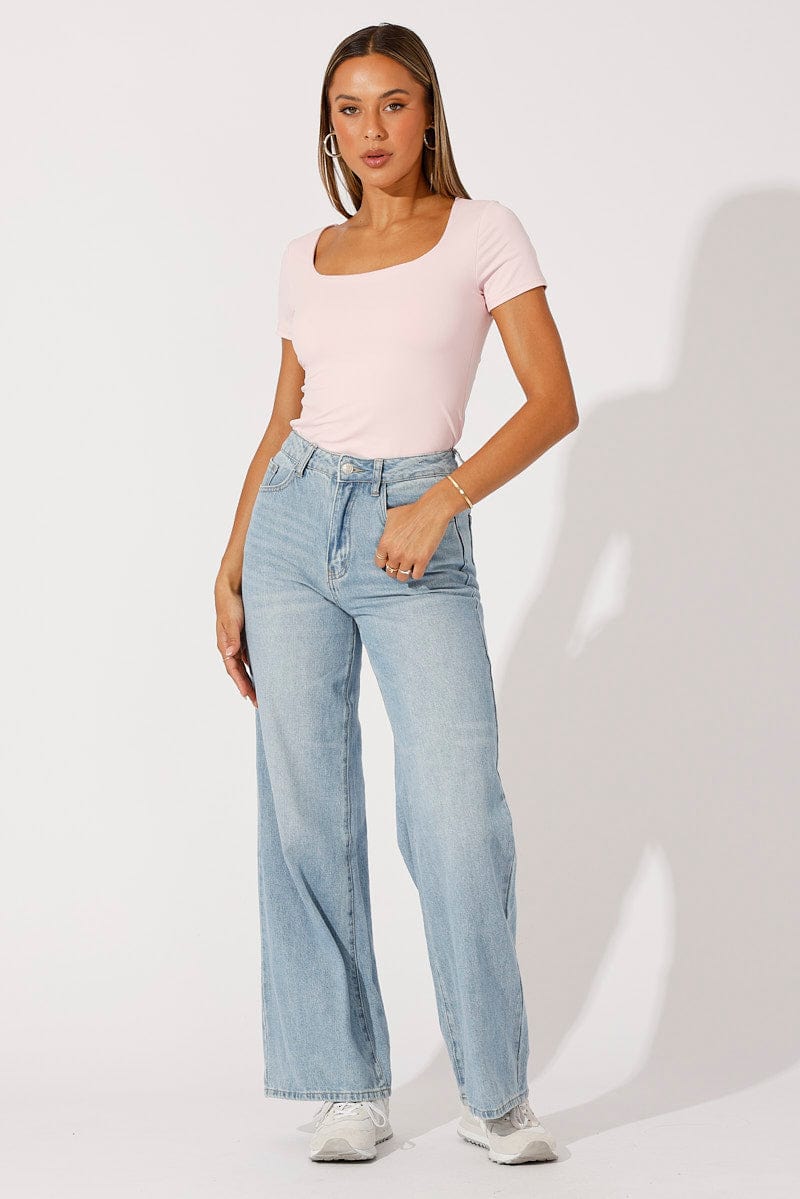 Pink Supersoft Top Short Sleeve