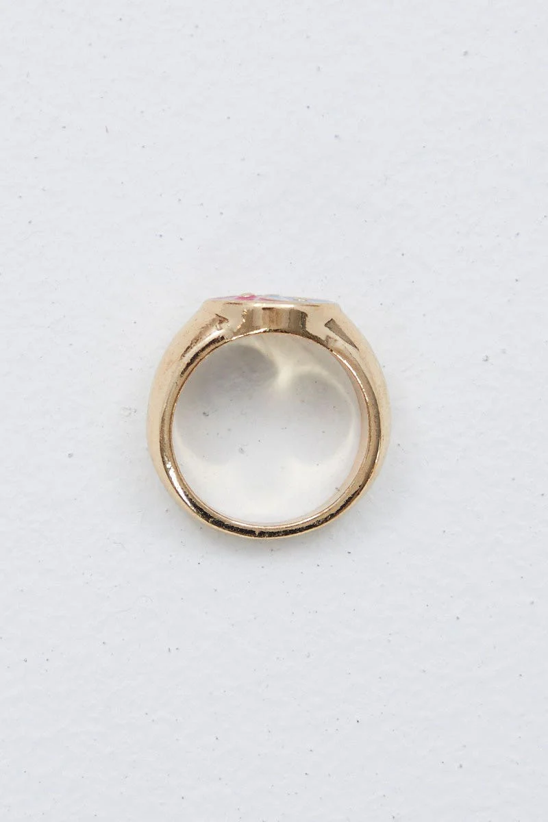 Gold Yin Yang Ring