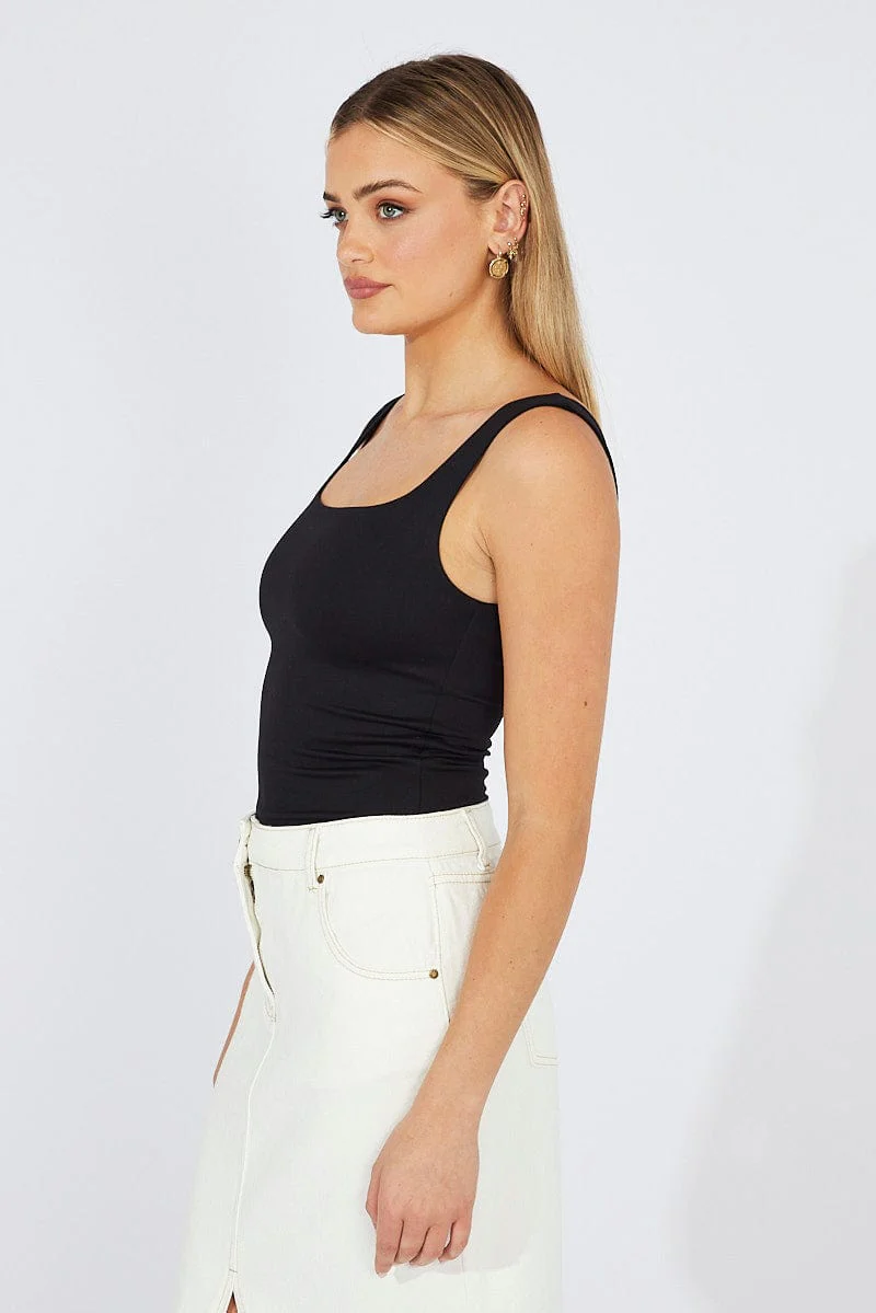 Black Supersoft Top Sleeveless