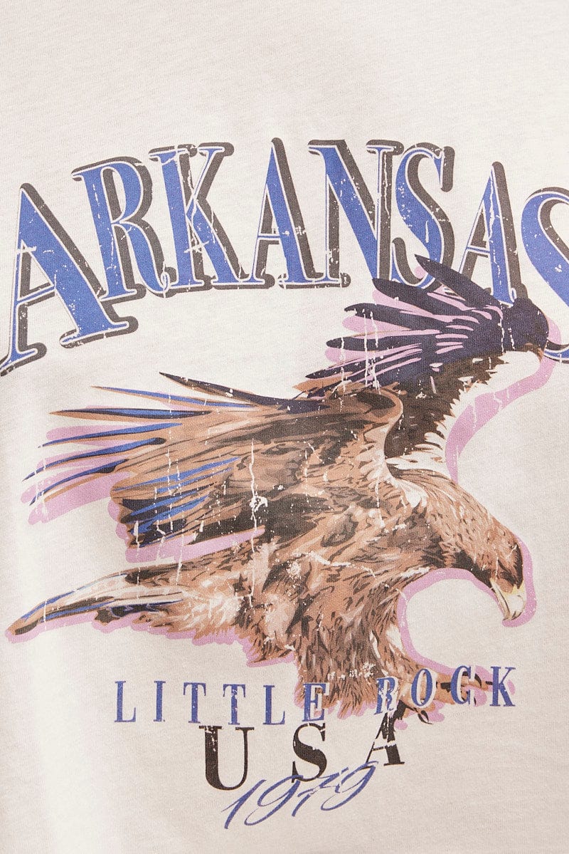 White Eagle Crew Short Sleeve Graphic T-Shirt