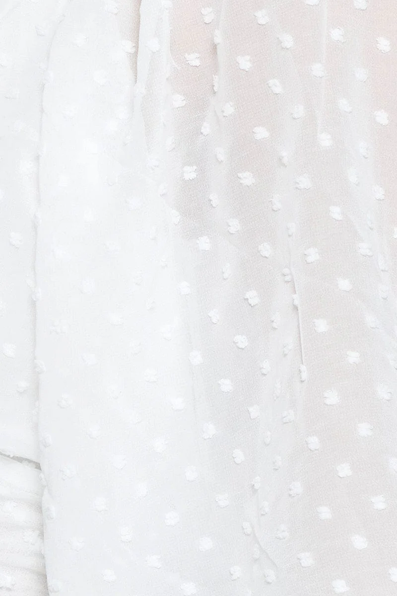 White Crop Top Long Sleeve