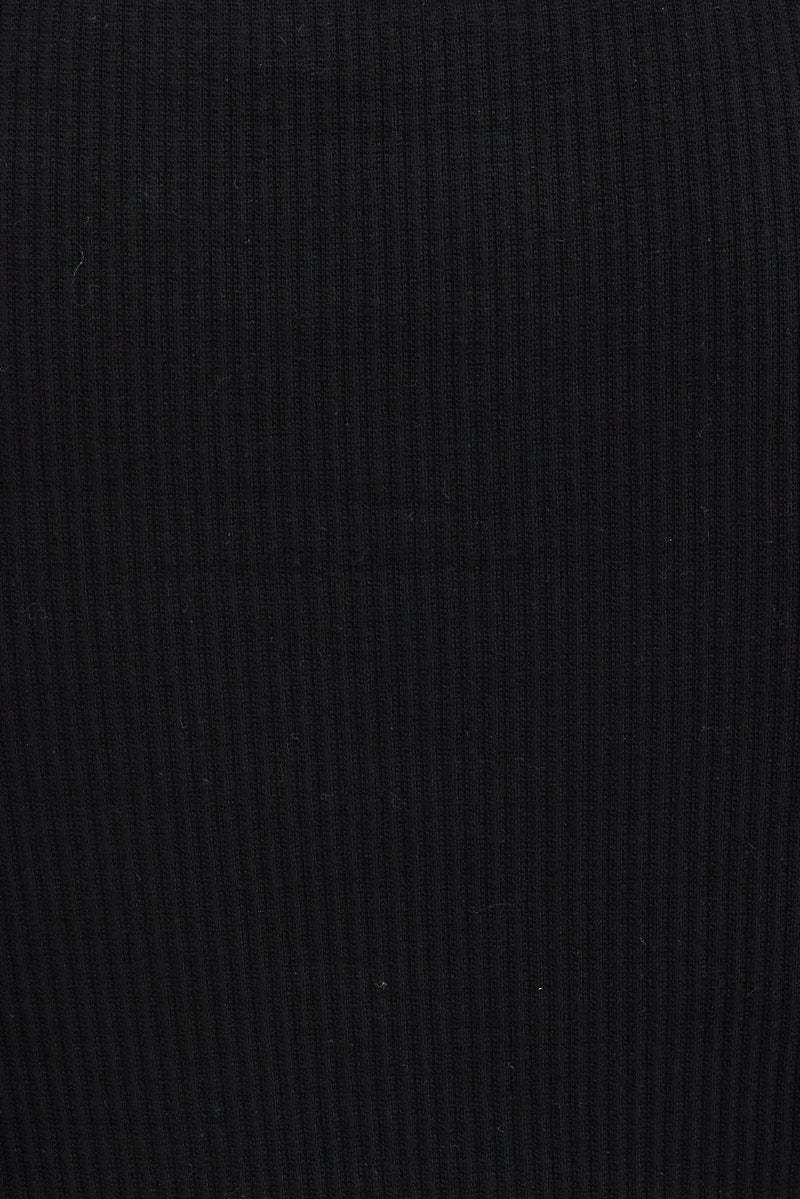 Black Dress Short Sleeve Crew Neck