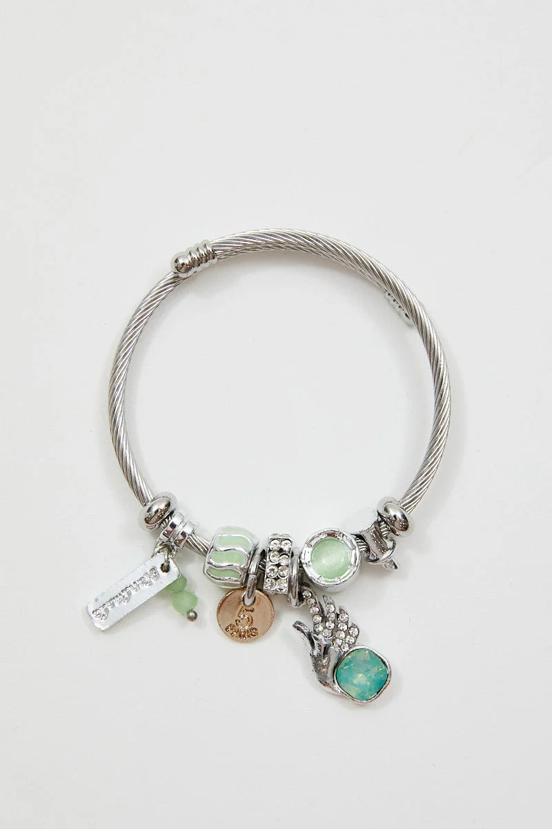 Green Charm Bracelet