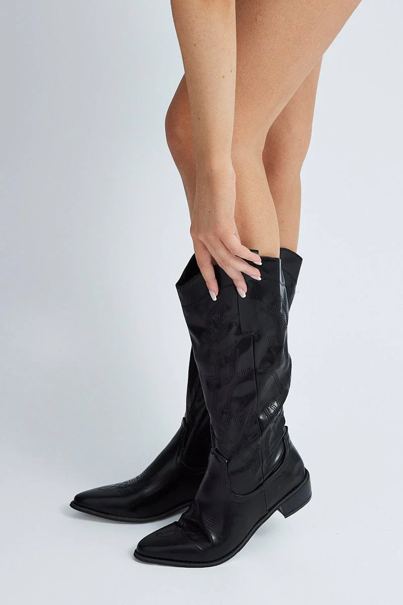 Black Cowboy Boots