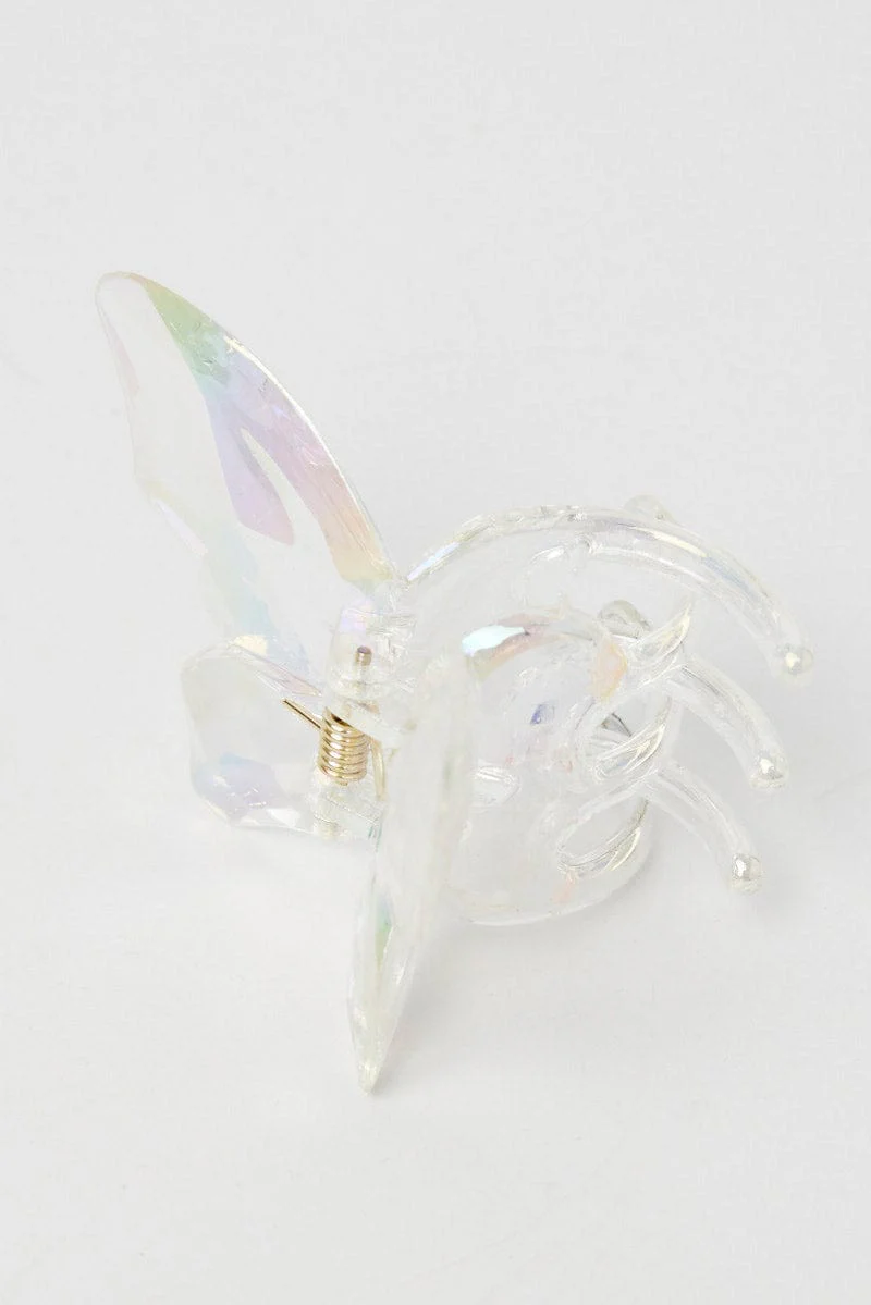 Metallic Butterfly Claw Clip