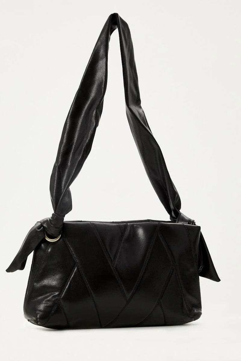 Black Under Arm Quilted Bag