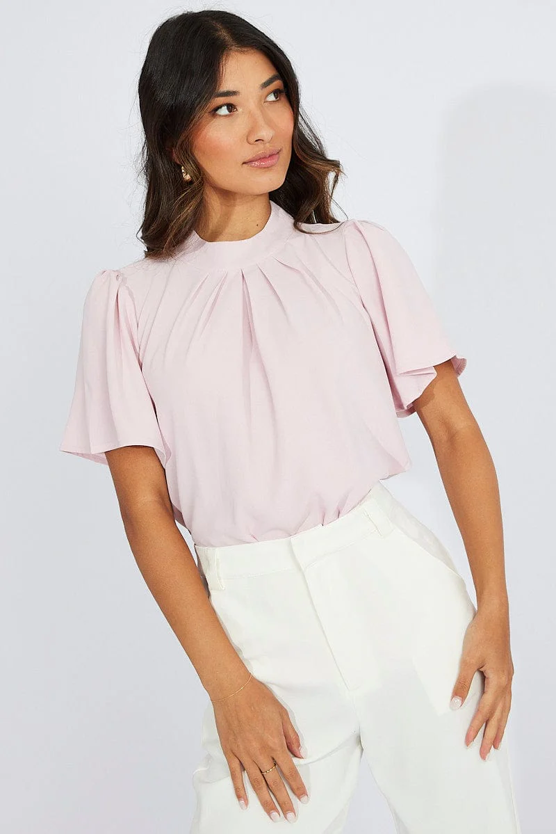 Pink Top Short Sleeve
