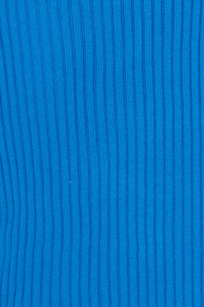 Blue Knit Dress Bodycon