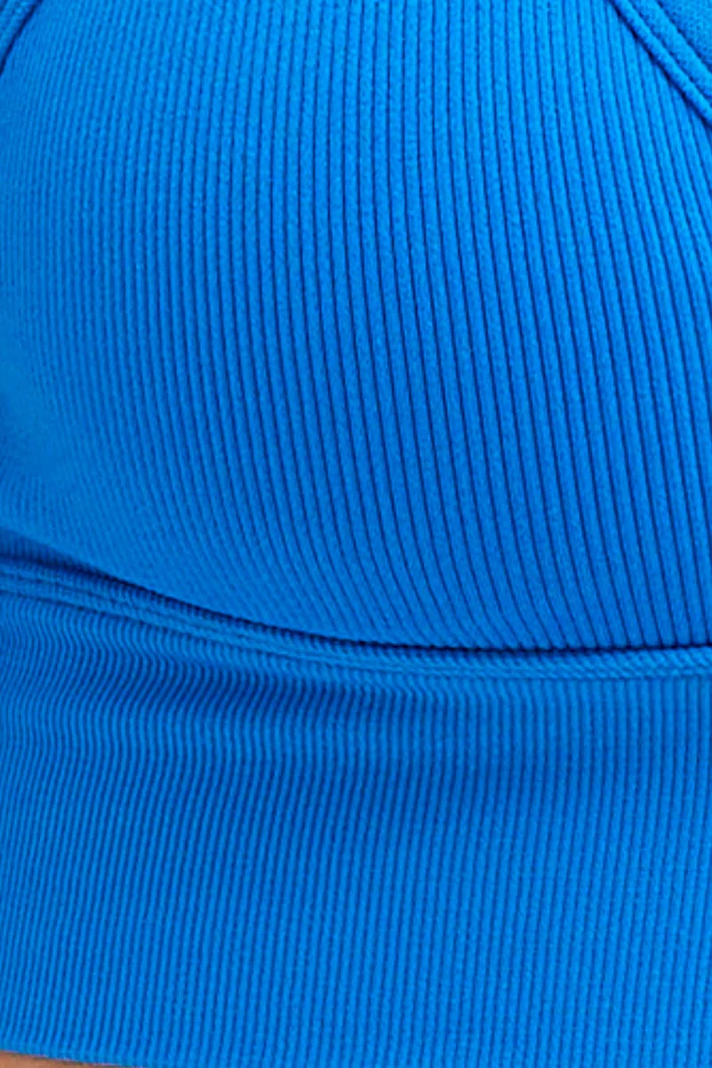 Blue Crop Top Seamless