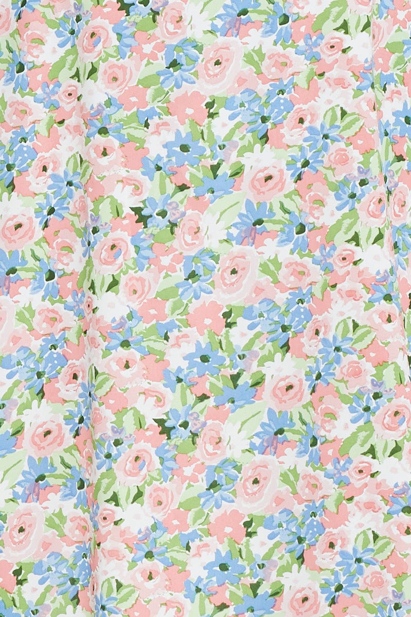 Print Maxi Dress Halter Neck