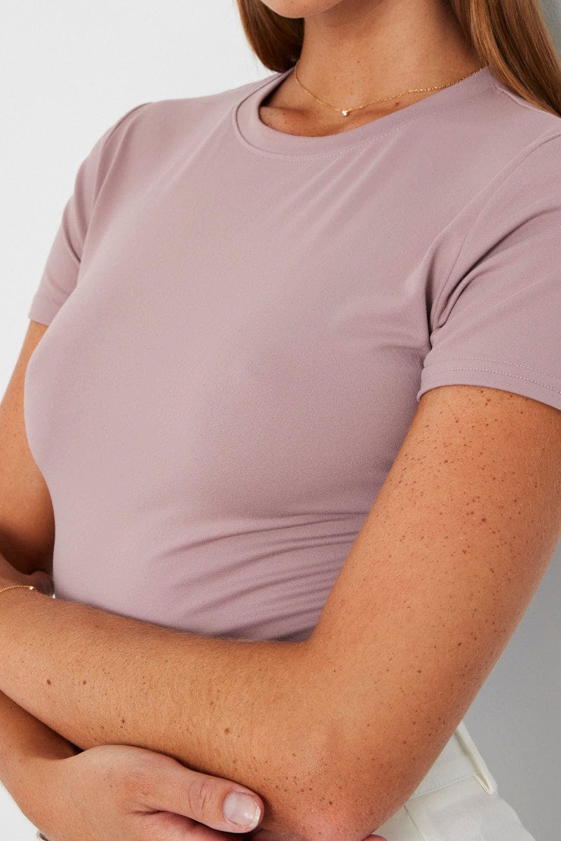 Purple Supersoft Top Short Sleeve