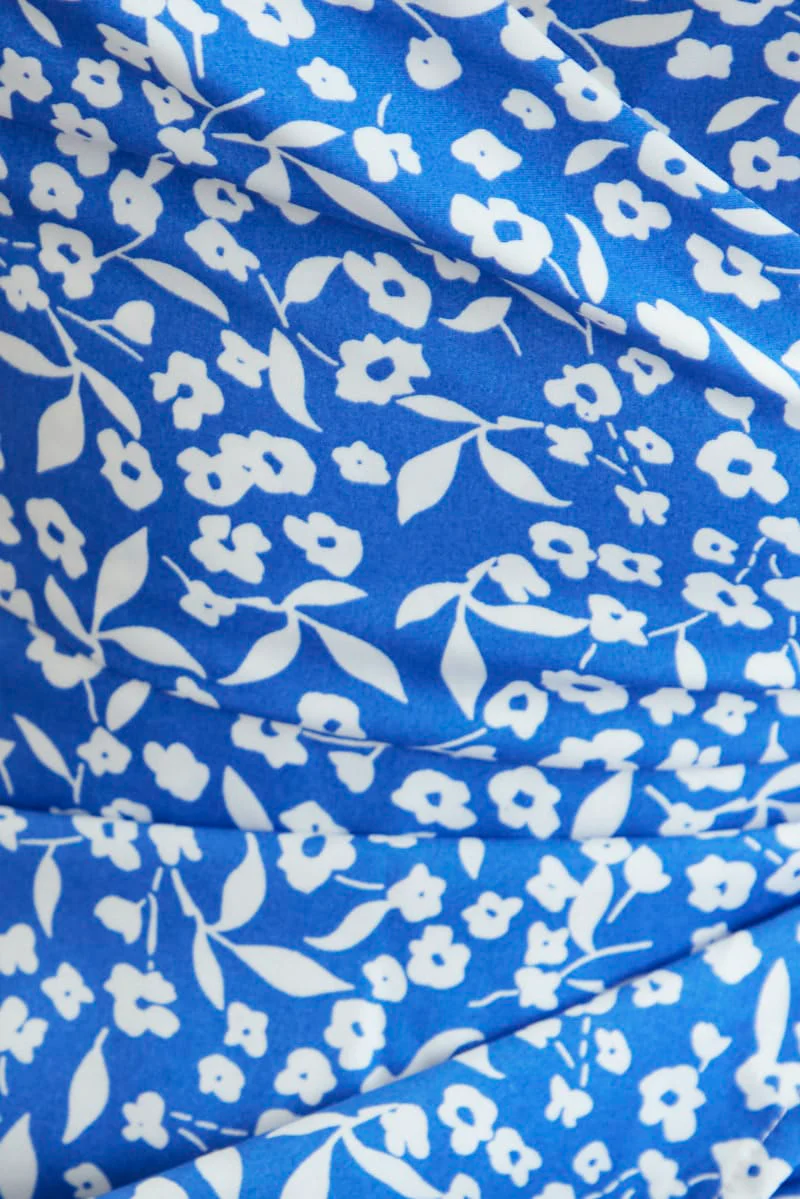 Print Wrap Dress Sleeveless Mini