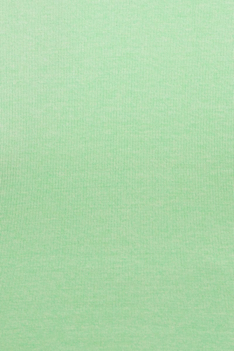 Green Seamless Activewear Singlet Basic Top