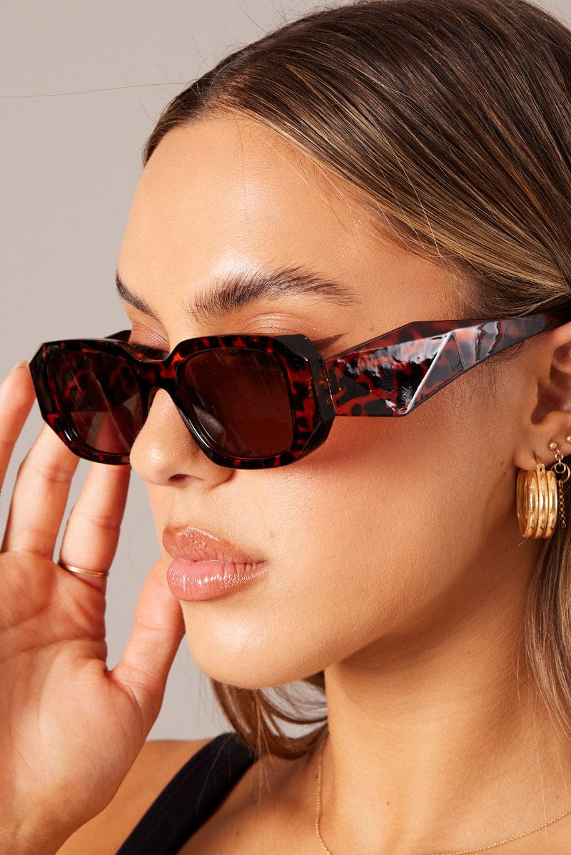 Brown Fashion Sunglasses