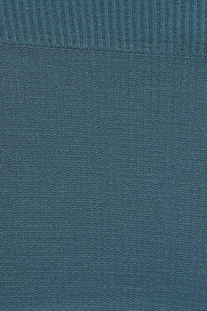 Blue Crop Singlet Top Seamless