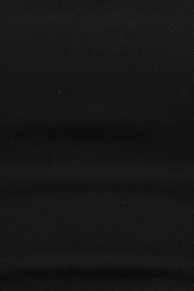 Black Boning Detail Bustier Top