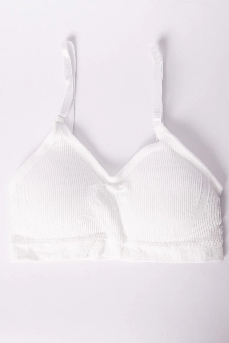 White Seamless Lingerie Set