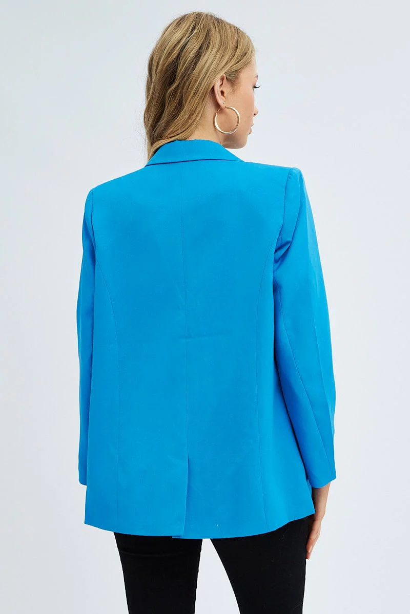 Blue Workwear Jacket Long Sleeve
