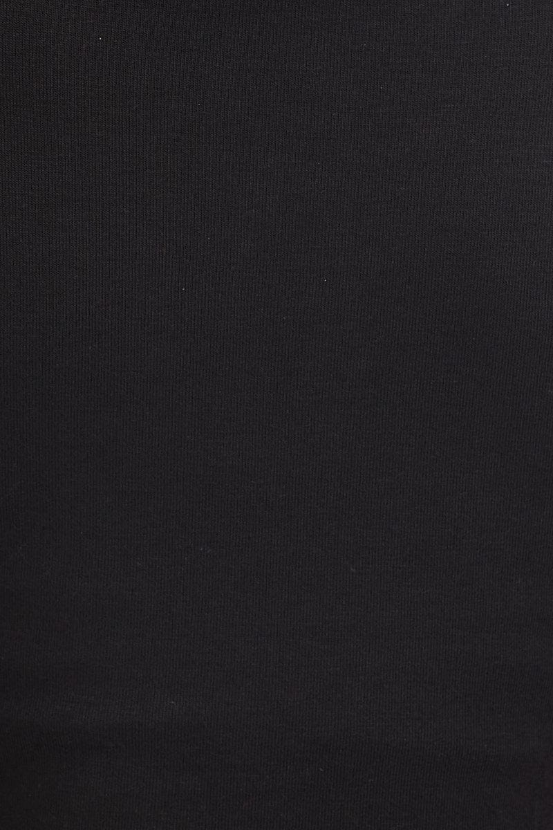 Black Keyhole T Shirt Short Sleeve