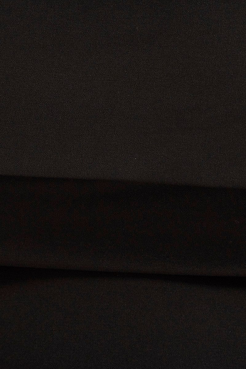 Black Bandeau Top Sleeveless Strapless Crop