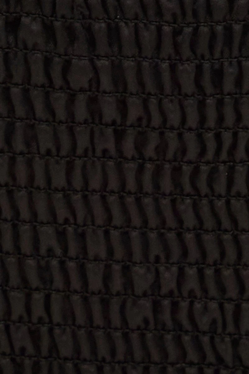 Black Corset Top Sleeveless Crop Diamantes Party Satin