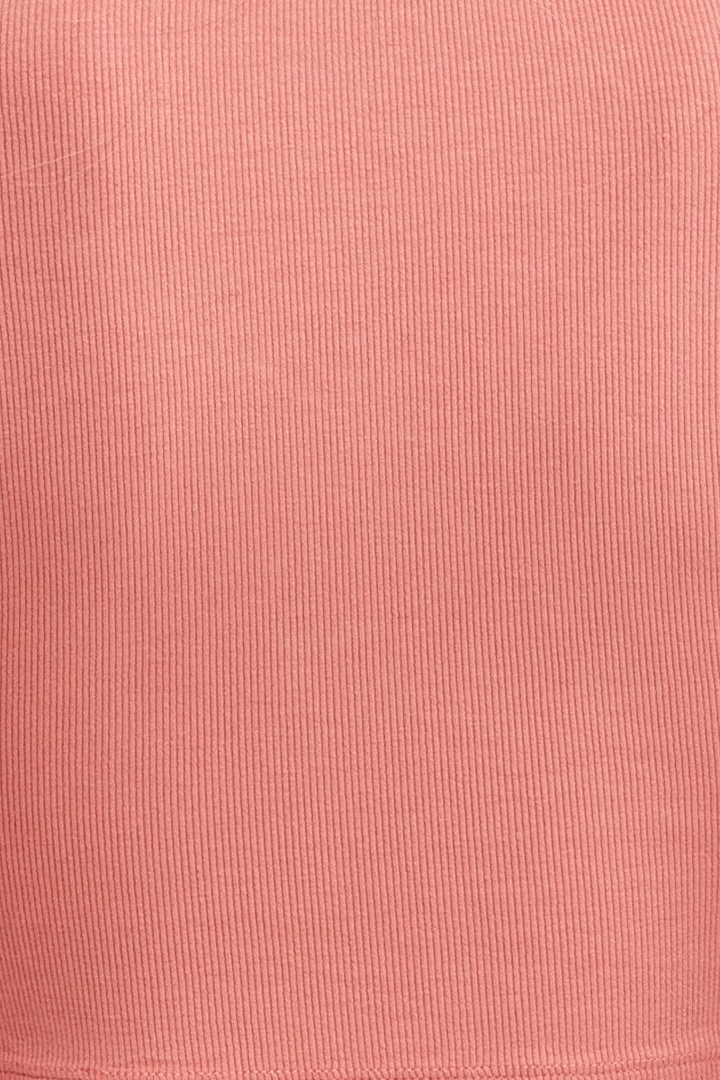 Pink Tank Long Sleeve Drawstring