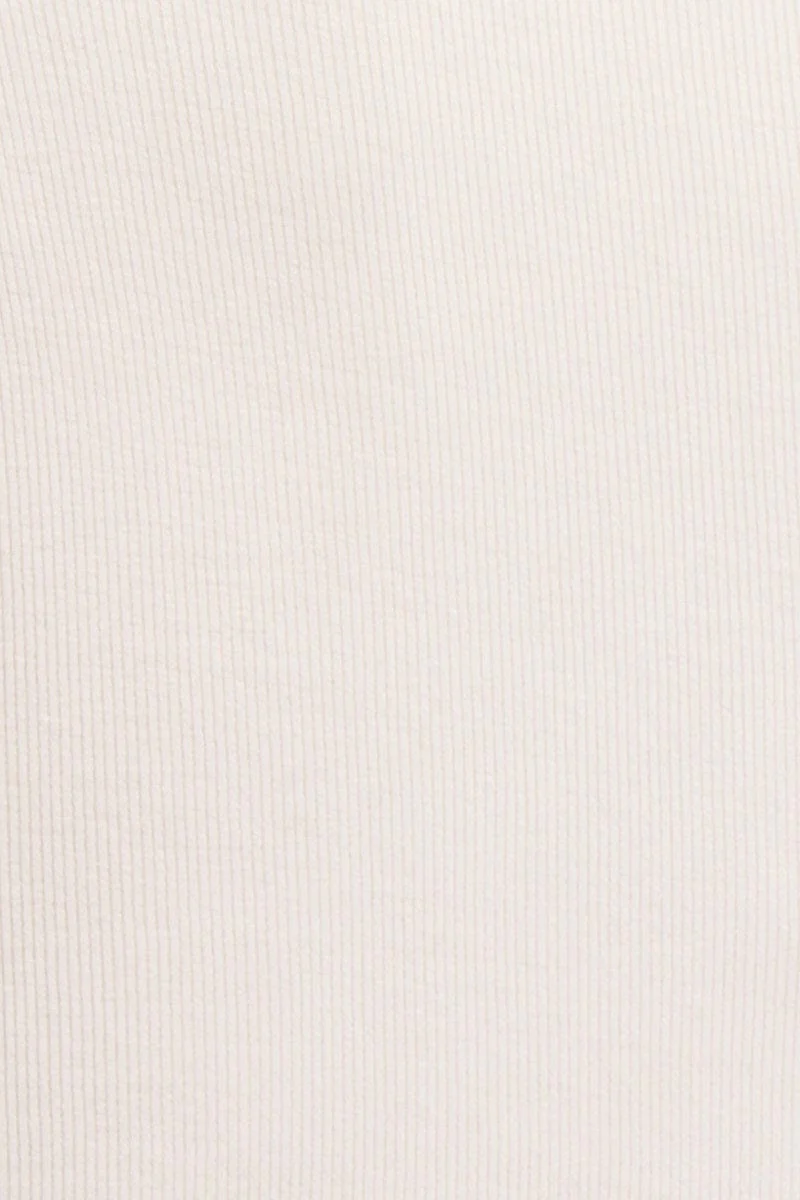 White T Shirt Short Sleeve Crew Neck