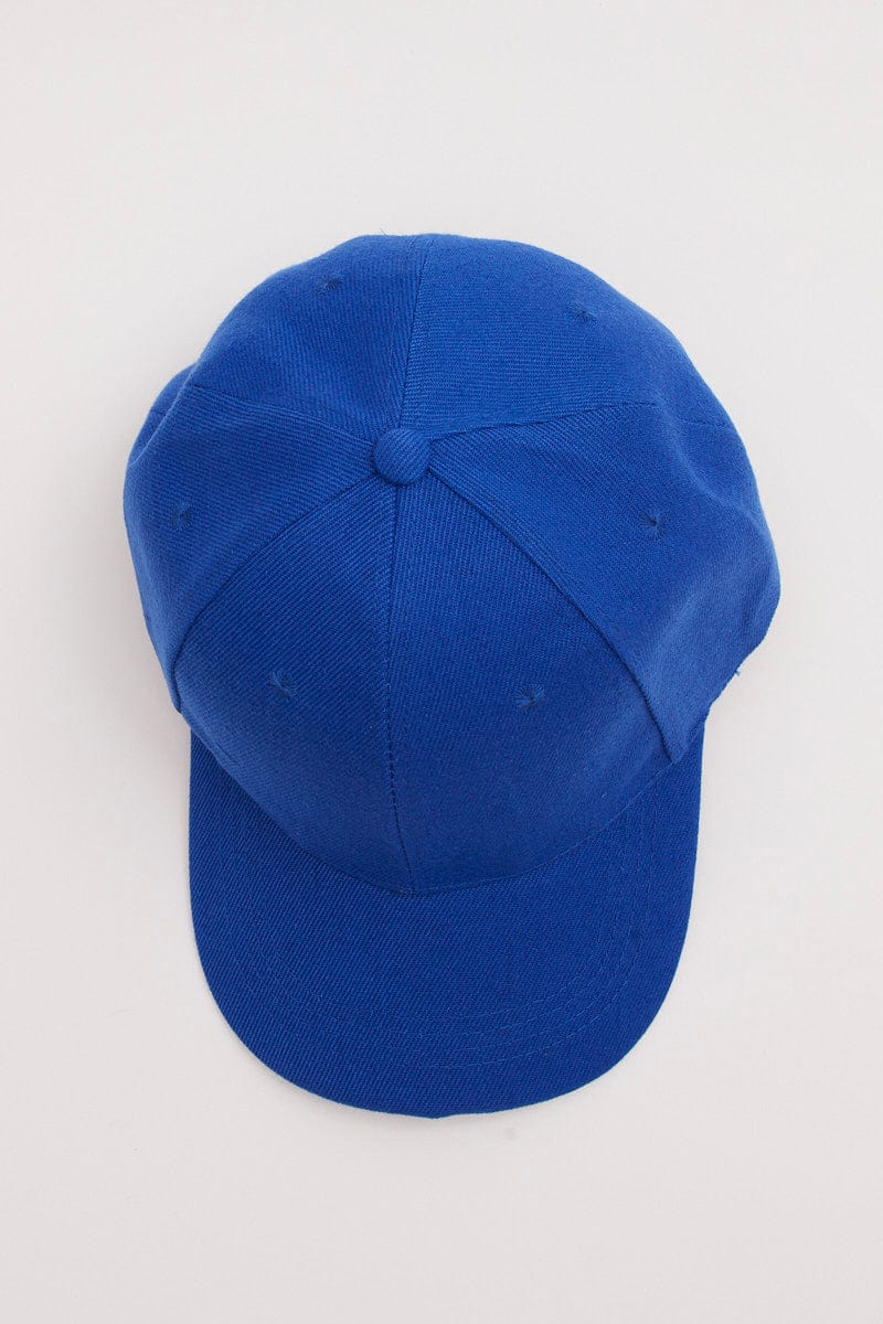 Blue Plain Baseball Cap