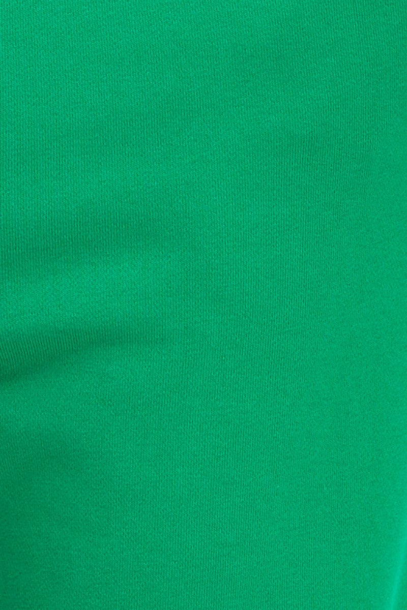 Green Track Pants High Rise