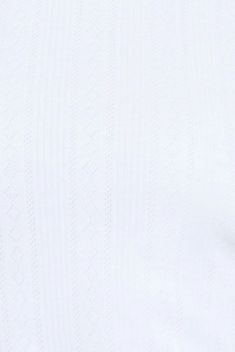 White Crop Top Short Sleeve