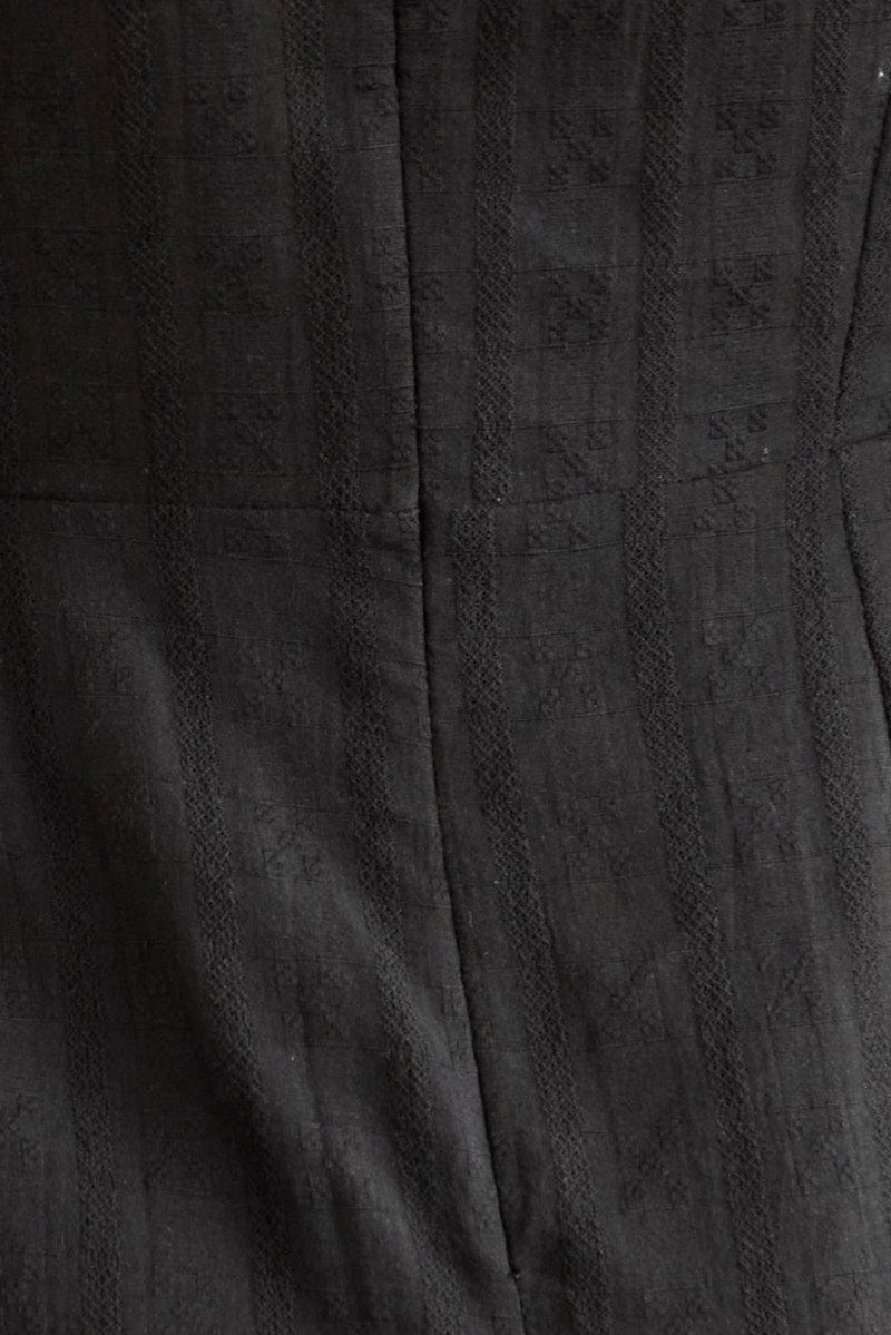 Black Tie Waist Wrap Dress