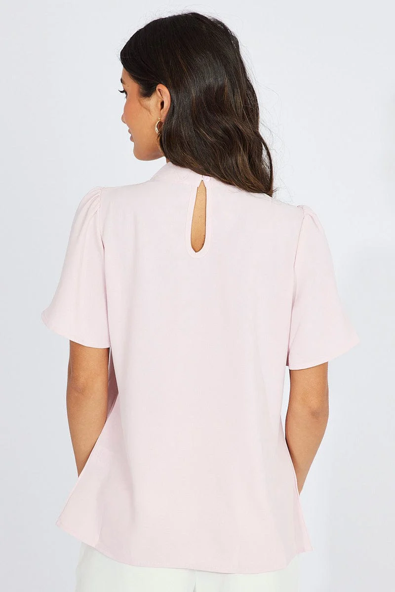 Pink Top Short Sleeve