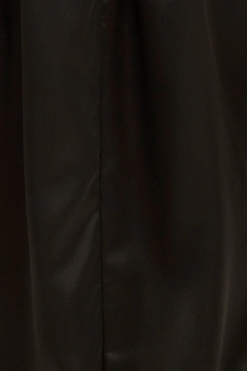 Black Workwear Bell Sleeve Top