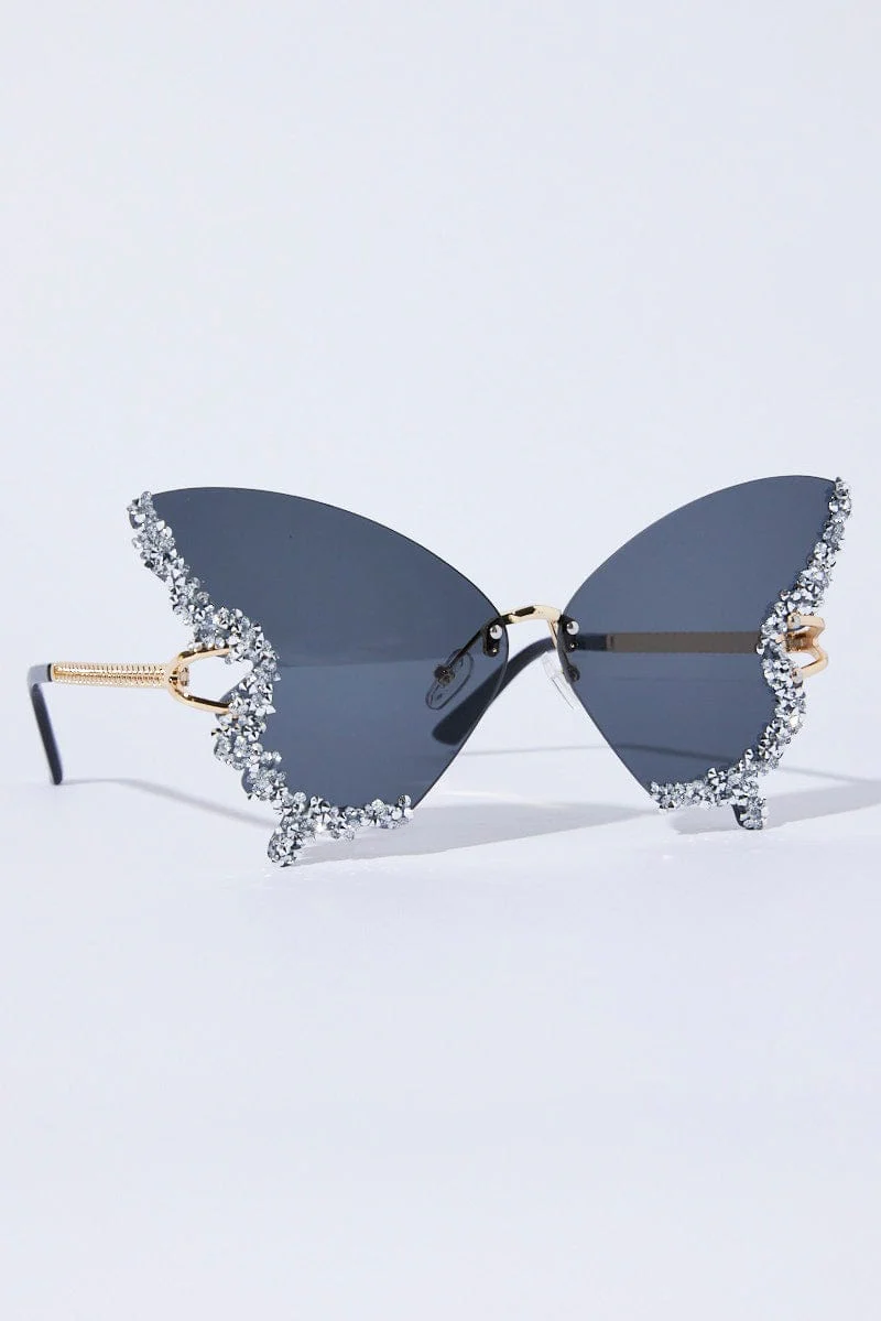 Black Butterfly Sunglasses