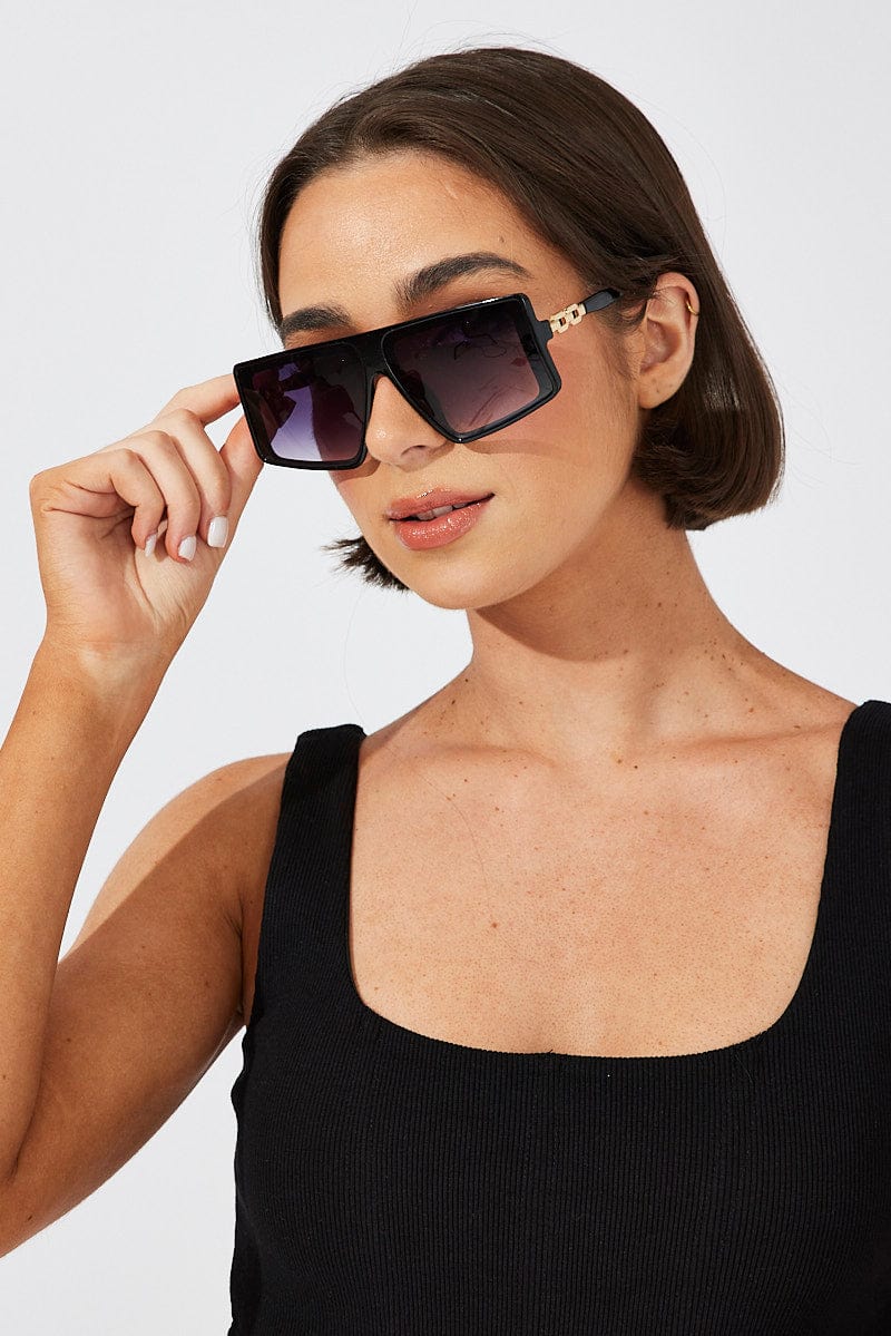 Grey Oversize Fashion Sunglasses