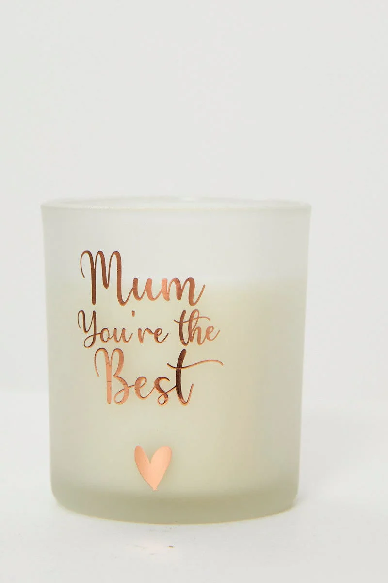 White Mothers Day Candle In A Box