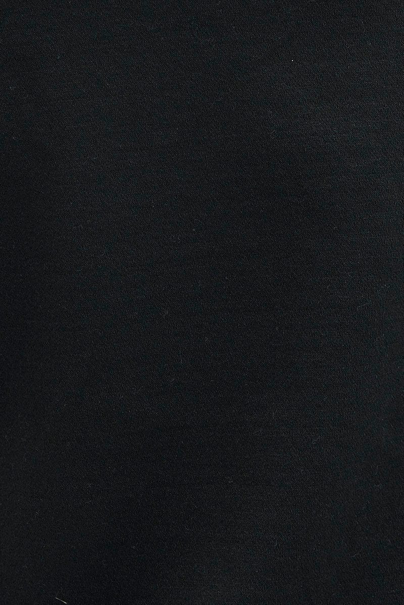 Black Blazer Jacket 3/4 Sleeve Lapel Single Breasted