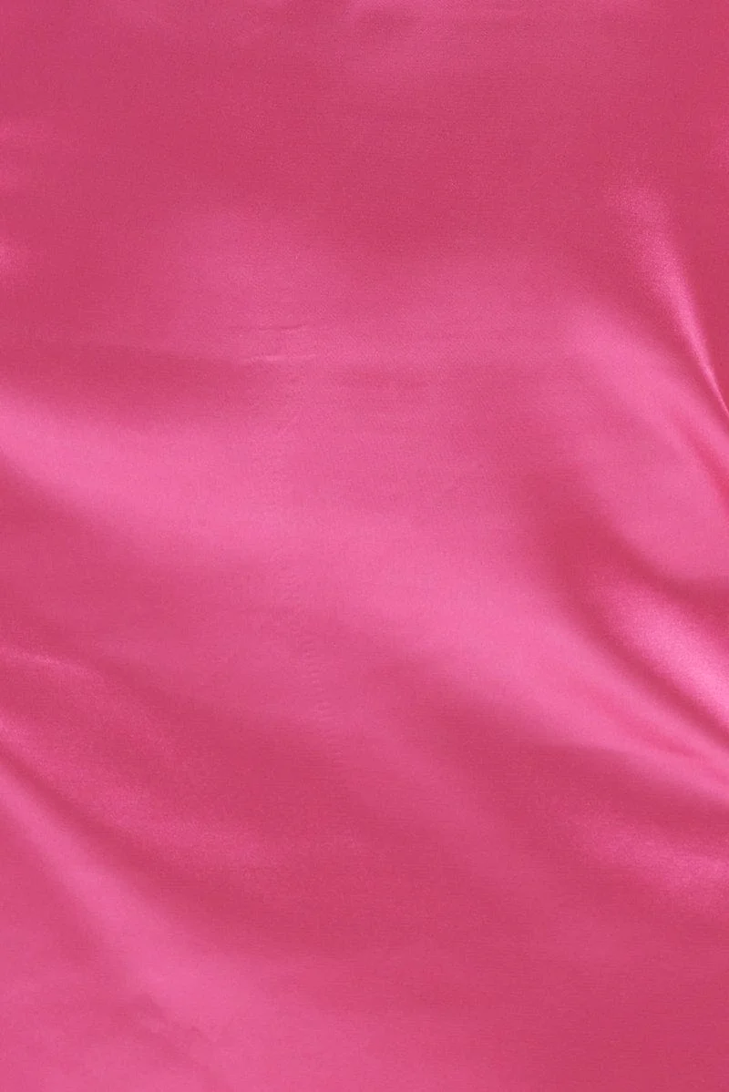 Pink Cutout Midi Dress