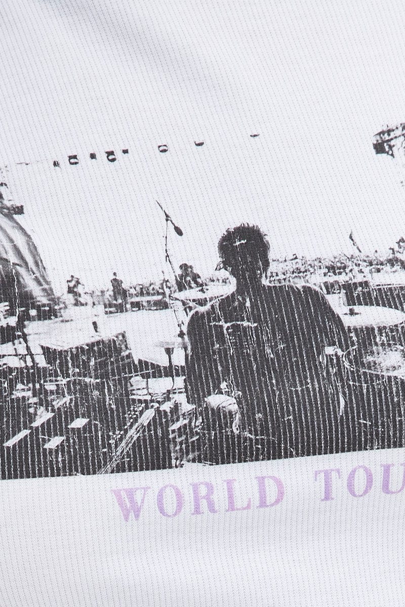 Black Graphic Tee Long Sleeve