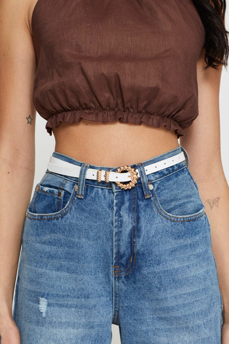 White Decorative Belt