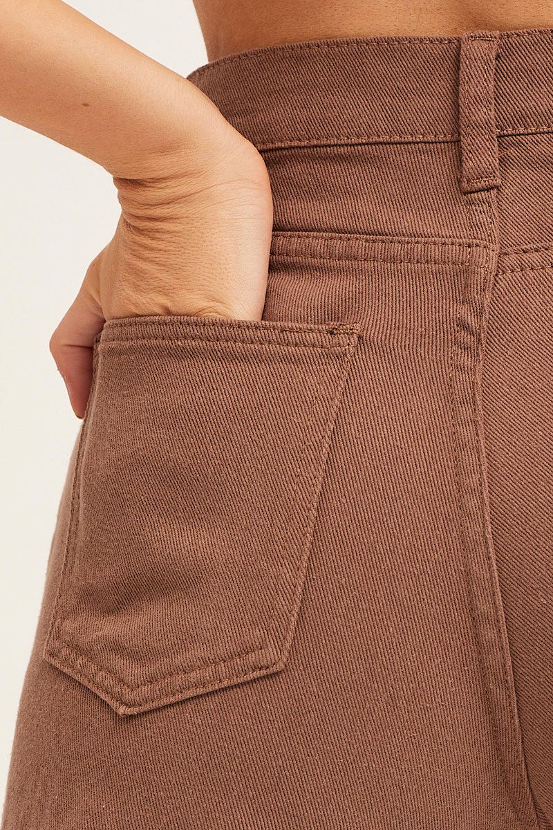 Brown Carpenter Jeans Cargo Pocket