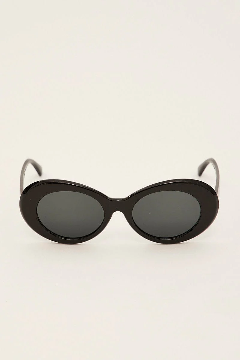 Black Animal Print Fashion Sunglasses