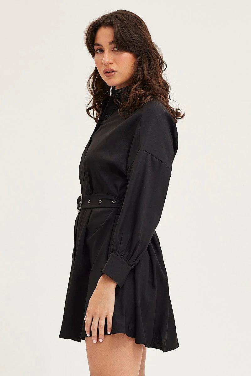 Black Dress Long Sleeve Mini