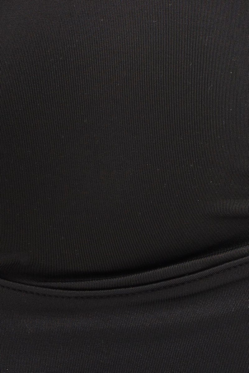 Black Bralette Deep V Neck