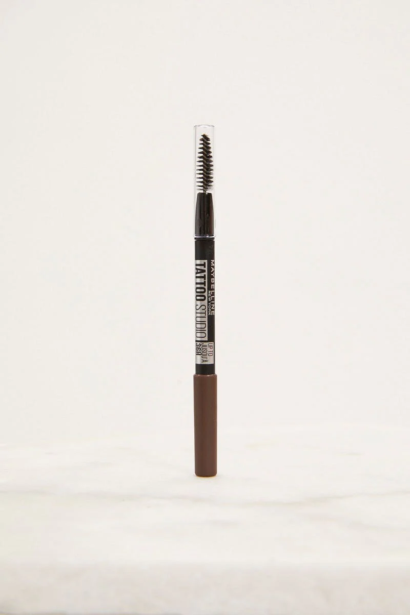 Brown Maybelline Tattoo Brow Pencil Deep Brown